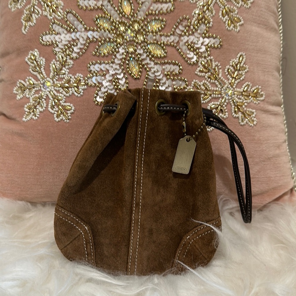 COACH Mini Drawstring Wristlet